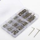 Suleve M3SS2 M3 442Pcs Stainless Steel Allen Bolt Nut Hex Socket Cap Screw Assortment Kit