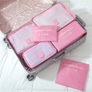 IPRee 6Pcs Travel Portable Storage Bag Set Clothes Packing Luggage Organizer Waterproof Pouch