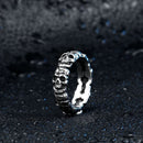 Trendy 316L Stainless Steel Finger Ring Skull Head Ring Wholesale for Men Halloween Jewelry