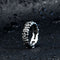 Trendy 316L Stainless Steel Finger Ring Skull Head Ring Wholesale for Men Halloween Jewelry
