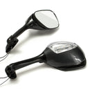 Pair LED Turn Signal Rear View Mirrors For Suzuki GSXR600 GSX-R 750 06-12 GSXR 1000