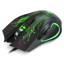 IMICE X9 2400DPI Adjustable Colorful LED 6 Buttons USB Wired Optical Gaming Mouse for PC Laptop