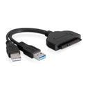 ITHOO 2 * USB3.0 to SATA Data Cable 2.5" Hard Drive Converter Cable Support UASP for the SATA Hard Disk