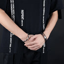 Creative Mini Guitar Men's Leather Multilayer Braided Titanium Steel Bracelet