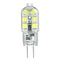 6PCS G4 Base 2W 2835 Non-dimmable Cool White Transparent 12 LED Light Bulb for Indoor Home DC12V