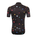 Mens Sports Riding Cycling Jersey Quick Dry Bicycle Short Sleeve Breathable Sportswear Polyester