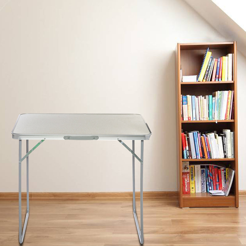 Portable Folding Table Laptop Desk Study Table Aluminum Camping Table with Carrying Handle and  Foldable Legs Table for Picnic Beach Outdoors