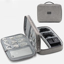 Boona 28*21cm Double-layer Digital Accessories Storage Bag USB Cable Charger Organizer Tablet Bag