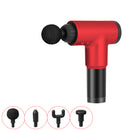 Electric Percussion Massager 4 Levels Ultra-Quiet Muscle Deep Tissue Vibrating Relaxing Therapy Device with 4 Massager Heads