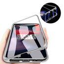 Bakeey 360 Magnetic Adsorption Metal Tempered Glass Flip Protective Case for OnePlus 6