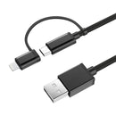 Xiaomi Youpin XM2001 2 in 1 Micro USB + Lightning for Data Cable for iPhone S8 Plus X