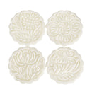 4 Sets Mooncake Pastry Press Mold 100g 50g DIY Flower Pattern Mould Decor w/ 20 Stamps Round Square