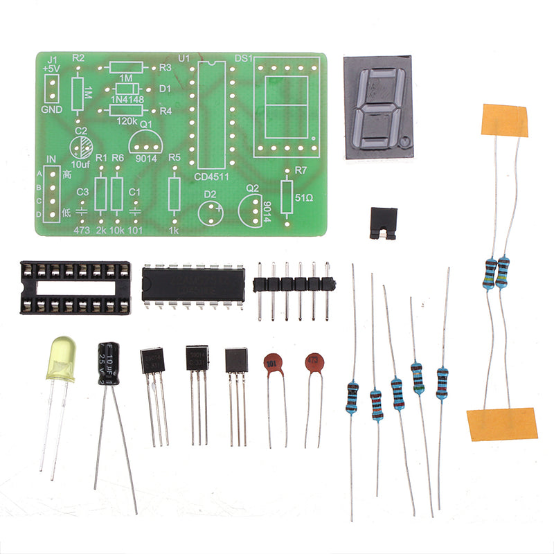 DIY Digital Display LED Logic Pen Electronic Kit High and Low Level Test Circuit Soldering Practice Board Kit