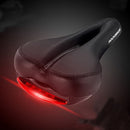 ROCKBROS Bike Saddle With Rear Light Waterproof Bike Seat MTB Light MTB Road Bike Cycling Saddle