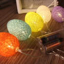 KCASA 1.8M 10 LED Cotton Easter Egg String Lights LED Fairy Lights for Festival Christmas Halloween
