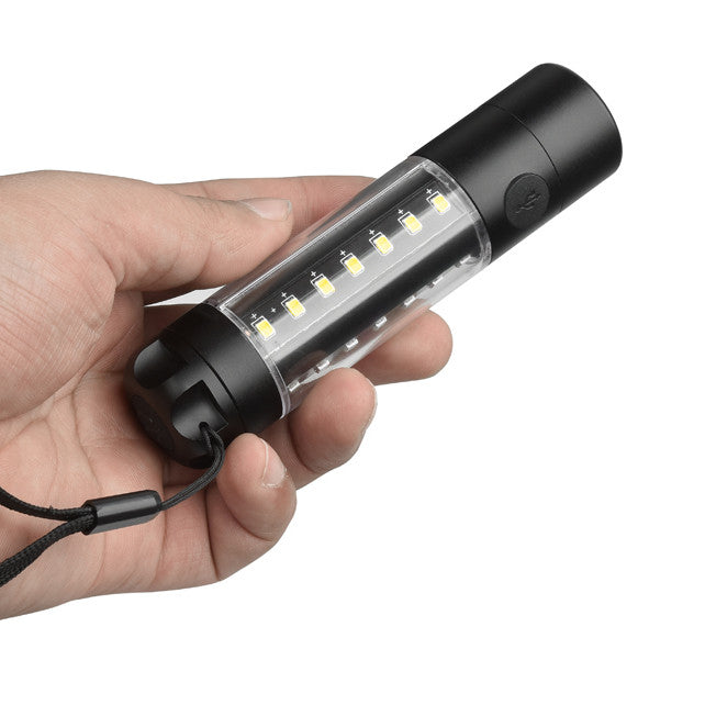 XANES 3509-A T6+28*COB 1000Lumens 6Modes USB Rechargeable Brightness LED Flashlight