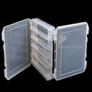 LEO Transparent Double Sides Fishing Lures Box PVC 10 Compartments Case