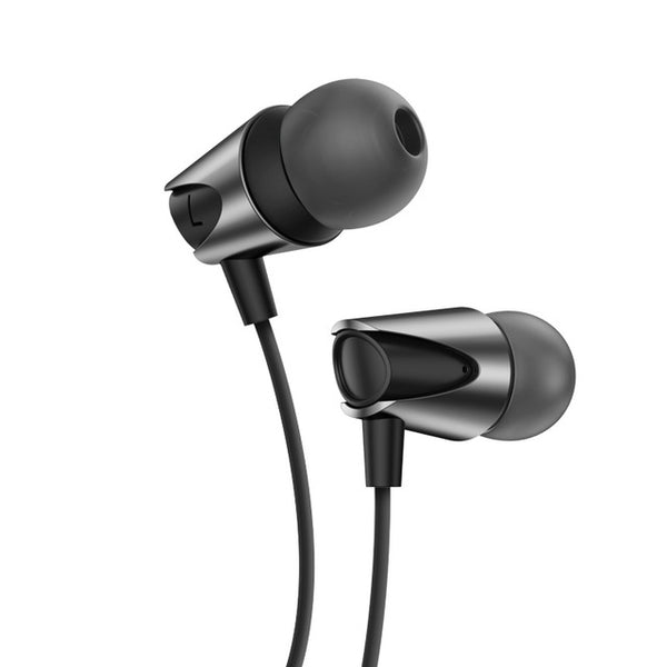 KUULAA 3.5mm Wired Control Deep Bass Earphone Sports In-ear Headphones for iPhone Xiaomi Huawei