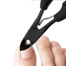 Y.F.M Black  Ingrown Toenails Cutter Matter Black Handle Ingrown Nail Clipper Manicure Tool With Box