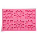 Blocks Expression Silicone Cookie Mold Fondant Cake Mould Creative Baking Accesseries