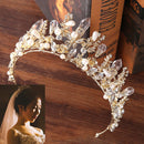Wedding Jewelry Pageant Crown Headband Baroque Handmade Crystal Rhinestone Princess Tiara Bridal