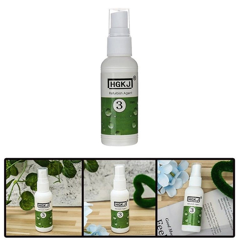 50ml Car Refurbished Agent Trim Cloth Shoes Leather Plastic Care Maintenance Spray Cleaner
