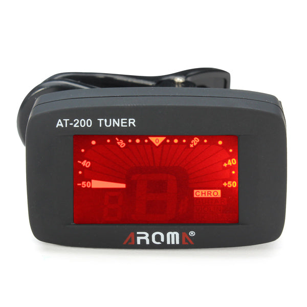 AROMA AT-200 Tuner Clip Chromatic Guitar Bass Ukulele Violin Tuner