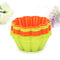 10pcs Silicone Flower Shape Cake Mold Mould Pudding Muffin Baking Mold