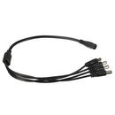4 Channel 1 Female to 4 Male Power Cable Splitter For Secuirty Camera