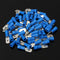 100pcs Male + Female Blue Semi Insulated Spade Crimp Connectors