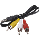 3.5mm Jack Plug to 3 RCA Adapter Cable Audio Video Cable