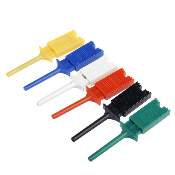 DANIU 6 Colors Small Test Hook Clip Grabber Single Probe