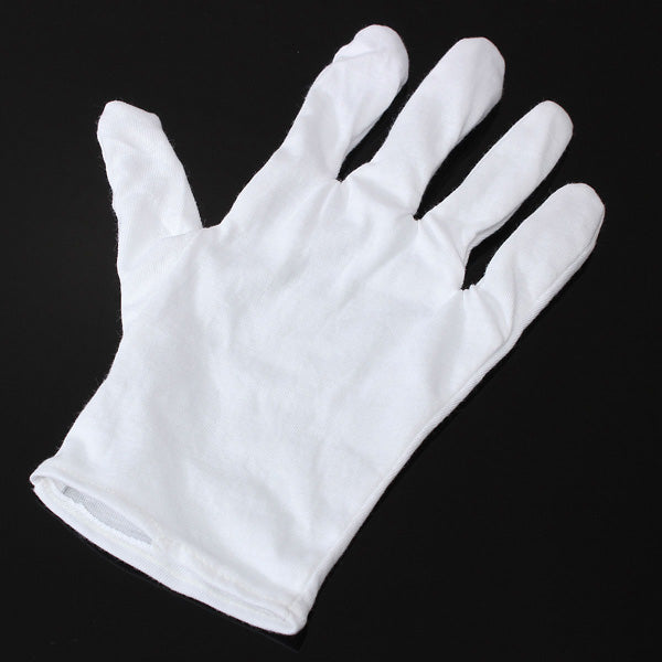 1Pair White Cotton Gloves Anti-static Protective Gloves for BGA Work