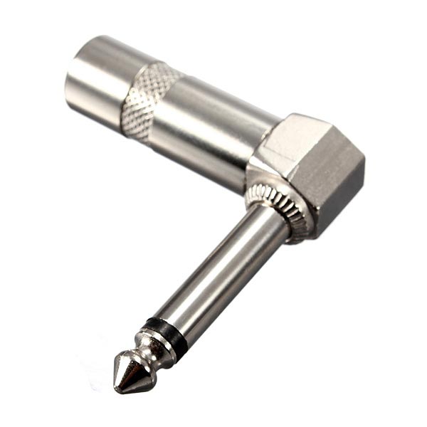 6.3mm 1/4 Inch Right Angle Jack Plug Connector Male Audio Connector Microphone