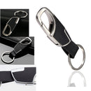 Metal Leather Strap Cars Keyring Keychains Key Chain Ring Key Fob Holder Gift
