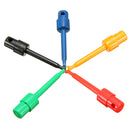 DANIU 10 Pcs Round Large Size Single Hook Clip Test Probe Wire Hook for Electronic Testing