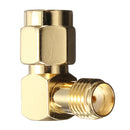 DANIU SMA Male To SMA Female Jack Right Angle Crimp RF Adapter Connector