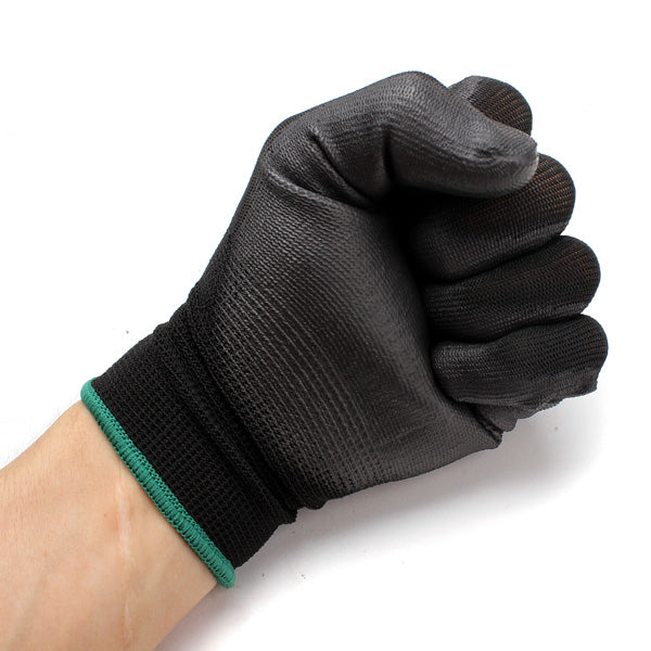 12Pairs XINGYU PU518 13Gauge Nylon Nitrile Anti-static Palm Coated Work Safety Gloves Large Size