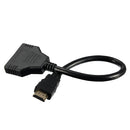 HD Male to 2 HD Female 1 in 2 out Splitter Adapter Connector Cable