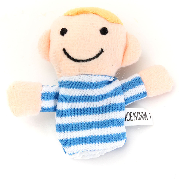 6 Pcs Finger Puppets Plush Cloth Toy Baby Bed Stories Helper Doll