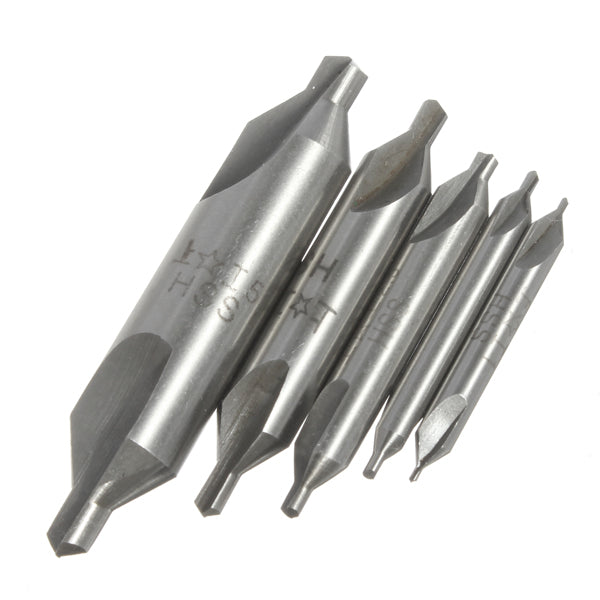 60 Degree Bit HSS Combined Center Drills Countersinks Set Tool