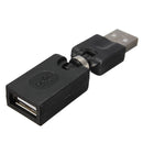 USB2.0 A Male to USB Female Adapter 360Degree Angle Rotation Extension