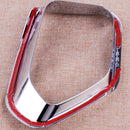 Chromed ABS Rear Fog Light Trim Cover Frame fit for Subaru XV Hatchback 2017 18
