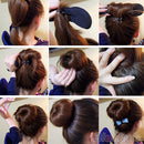 One Set Hair Style Tool Hair Bun Make Twist Bowknot Comb Pin Headwear Fashion