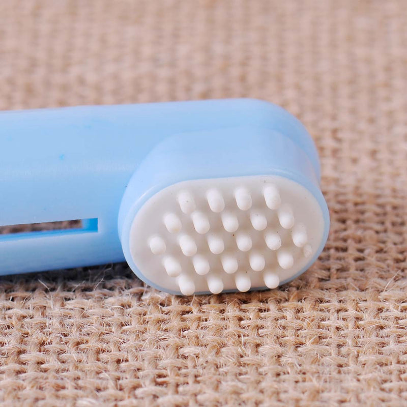 2x Pet Dog Cat Soft Finger Dental Cleaning Toothbrush Massager Teeth Hygiene