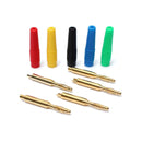 DANIU 5pcs 5 Colors 2mm Copper Banana Plug Jack For Speaker Amplifier Test Probes Connector