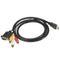 1.5m 5Ft HDTV HDMI to VGA HD-15 3 RCA Converter Adapter Connector Wire