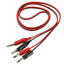 DANIU Alligator Test Lead Clip To Banana Plug Probe Cable for Multimeters