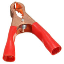 2Pcs Alligator Clip Battery Test Lead Clips 50A Red + Black 80mm