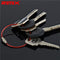 Rimix Stainless Steel PVC Insulated Rubber Overstretches Wire Circle Colorful Keychain Key Ring